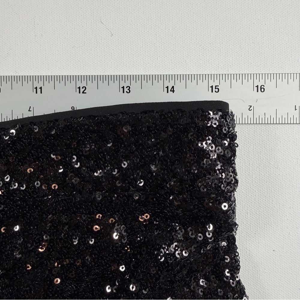 Banana Republic Glam Black Sequin Wide-Leg Pants M NWT Cocktail Glam Disco - Picture 12 of 13